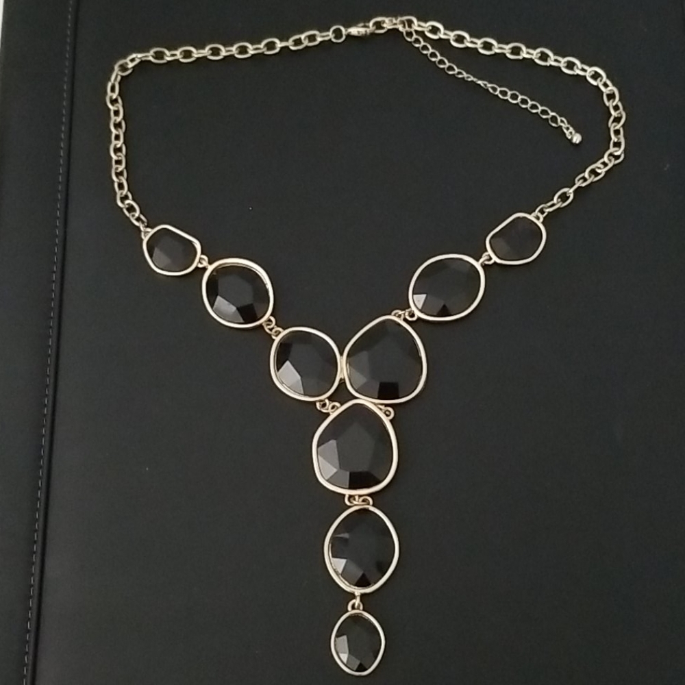 Black & Gold chunky necklace